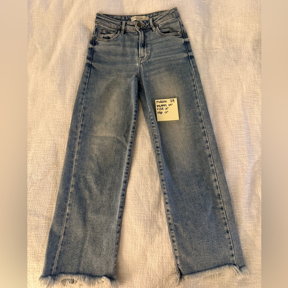 Straight ankle hidden jeans 24